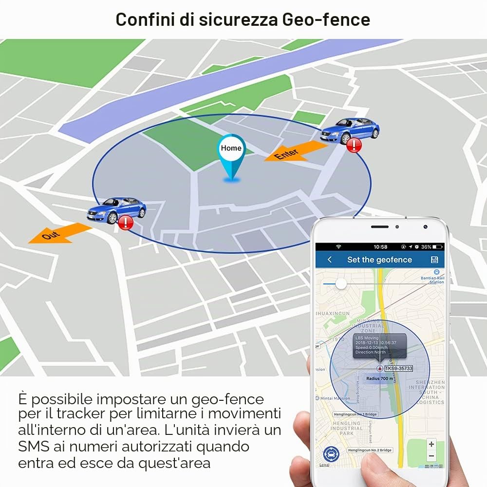 4G Localizzatore GPS per Auto/Camion/Moto GPS Tracker Tracciatore di Posizione in Tempo Reale, Magnete forte e impermeabile, APP con Geo-fence Alarm e allarme antifurto