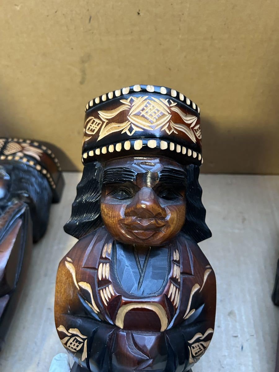 アイヌの ニポポ エカシ像 木端人形 郷土人形 民芸 古道具 アンティーク アイヌの ニポポ エカシ像 木端人形 郷土人形 民芸 古道具