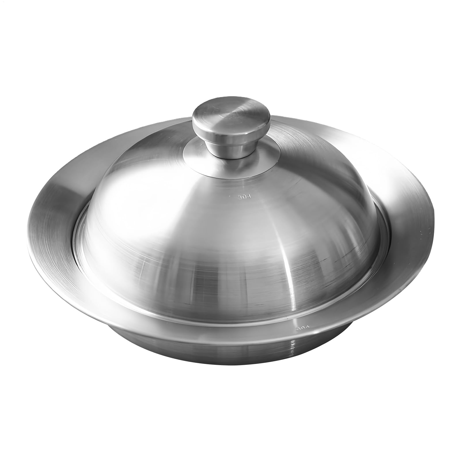 Dampfplatte mit Deckel 25,9 Zentimeter Nudelsieb mit einem Deckel
