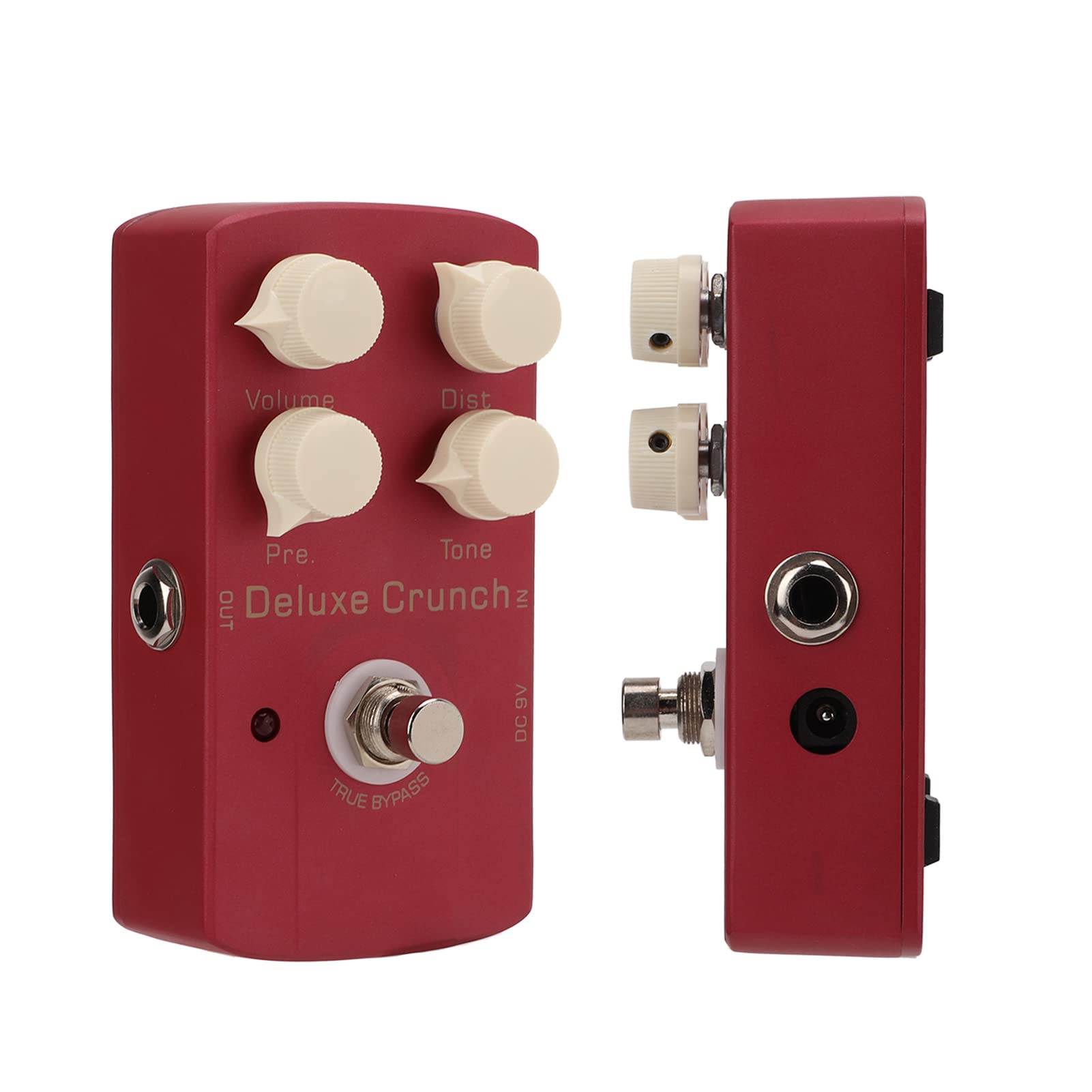 Pedał Efektów do Gitary Elektrycznej Akcesoria Gitarowe Distortion Pojedynczy Pedał Efektów 9mA Metal Red