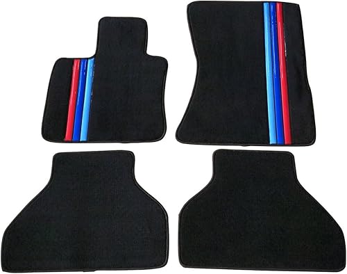 Miniatura 1 de IKON MOTORSPORTS, 2008 2009 2010 2011 - Alfombrilla de suelo compatible con BMW E70 X5, 2007-2012 de fábrica delantera y trasera para automóvil M