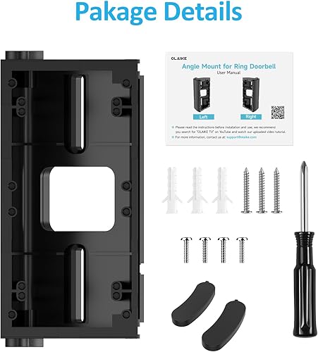 Vista 15 de OLAIKE Timbre de puerta impermeable de 30 a 60 grados para timbre de video 1/2/3/3Plus/4/cableado/Pro/Pro2/(versión 2020), batería de timbre Blink