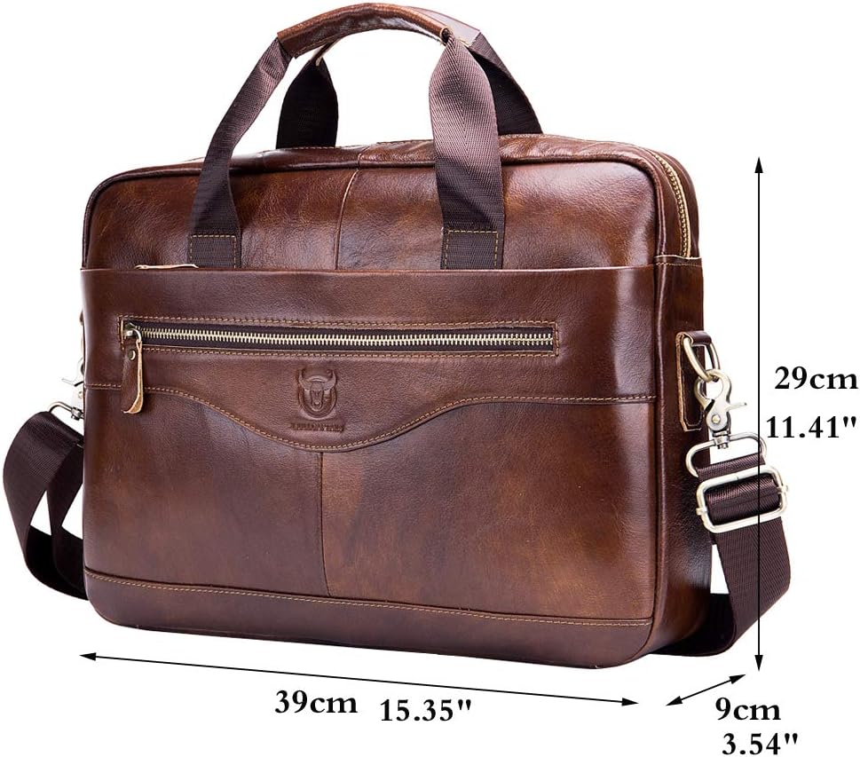 Hebetag Small Leather Sling Shoulder Bag Messenger Pack for Men Women Outdoor Travel Business - Image 8