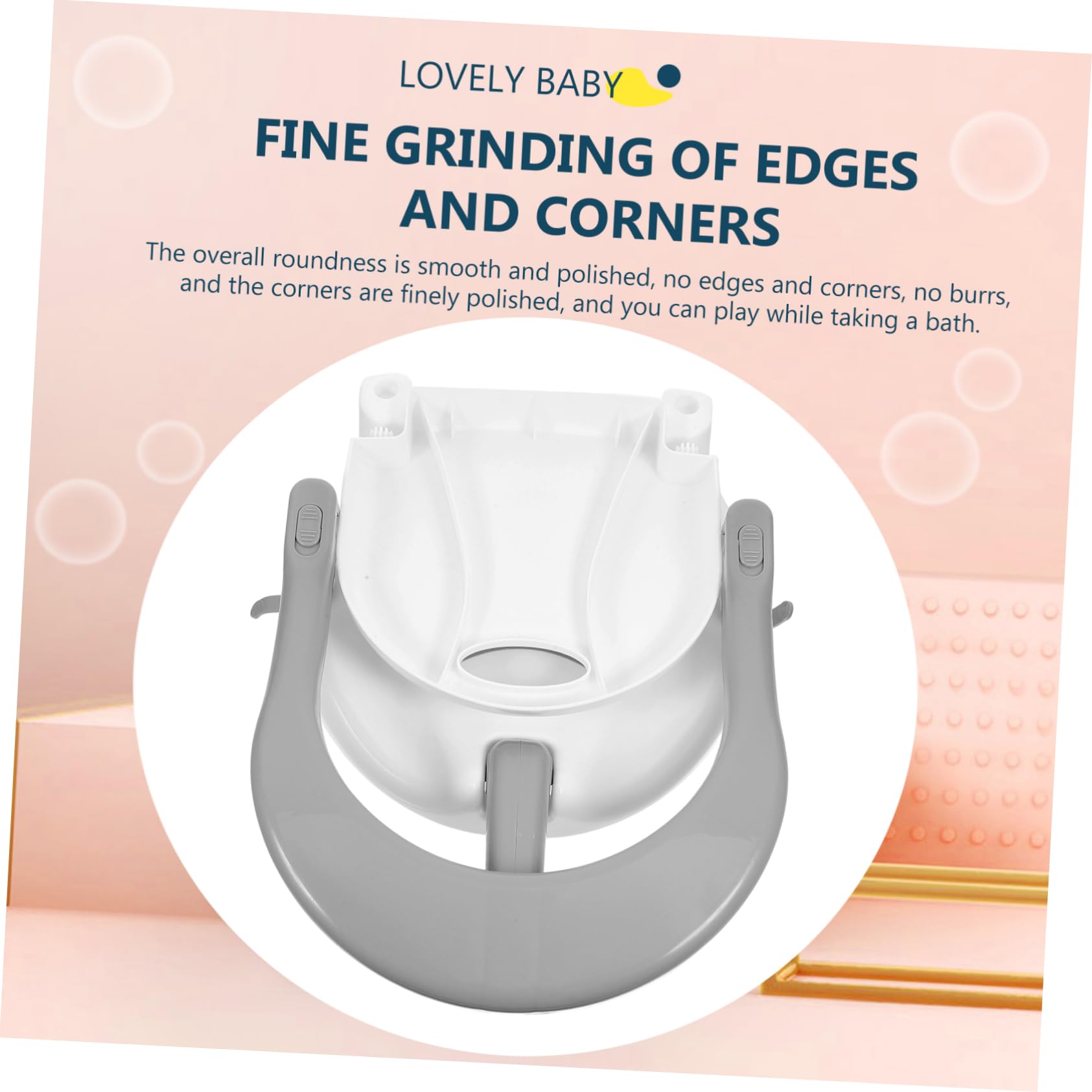 Asiento De Bañera Desmontable Para Bebés Sillón Ergonómico Ventosas Antideslizantes Para Baños De Meses Ligero y Portátil Para Viajes