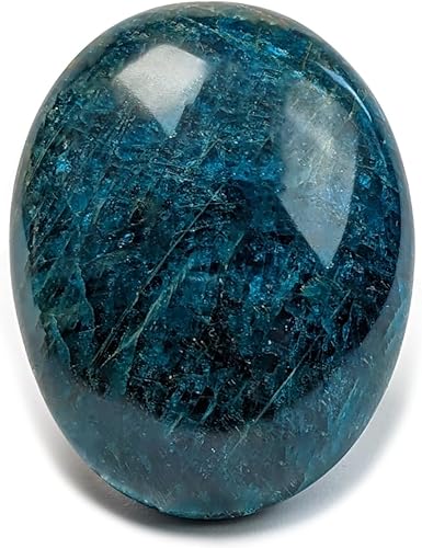 Eusice Cristal de apatita azul, piedras pulidas para anti estrés, piedra preciosa de Worrystone de Reiki, rocas naturales de Madagascar, piedra