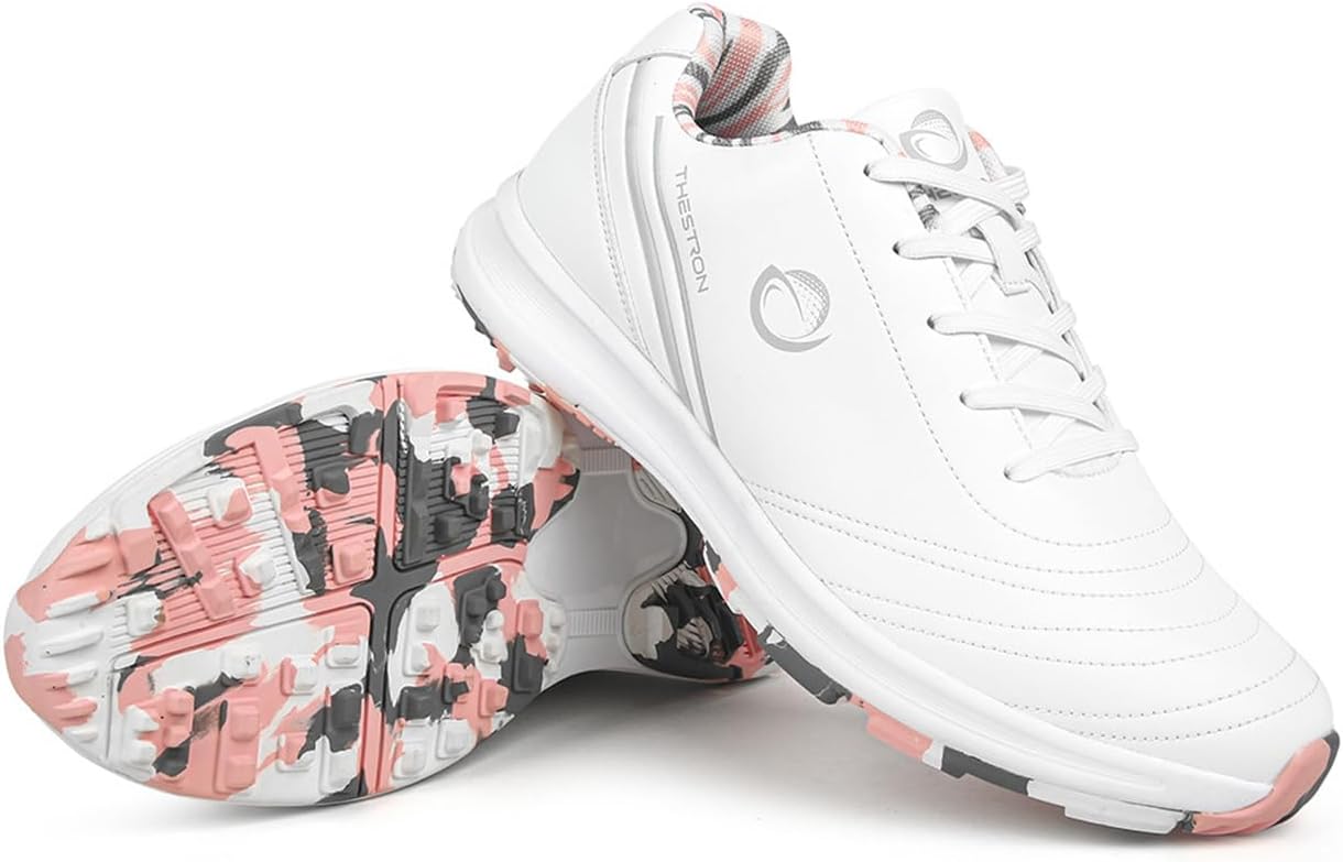 Womens Ladies Walking Golf Shoes Lightweight Casual Sneakers Comfor Lightweight Non-Slip Golfers Trainers