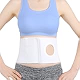 TANDCF Medical Ostomy Belt Ostomy Hernia Support Belt Abdominal Binder Brace Abdomen Band Stoma Support for Colostomy Patients to Prevent Parastomal Hernia Stoma Opening- Men Or Women- Size M