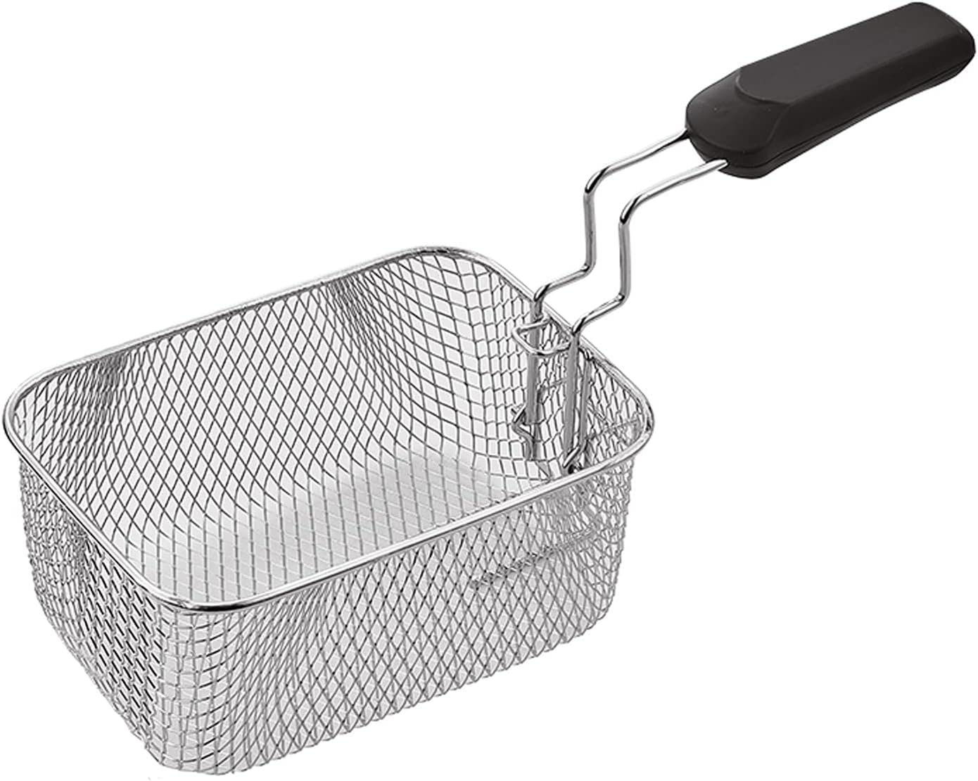 SDYdsgE chip basket， Rectangular French Fries Basket Stainless Steel Fry Encrypted Frying Frame for Snack Bars, Hotels, Restaurants