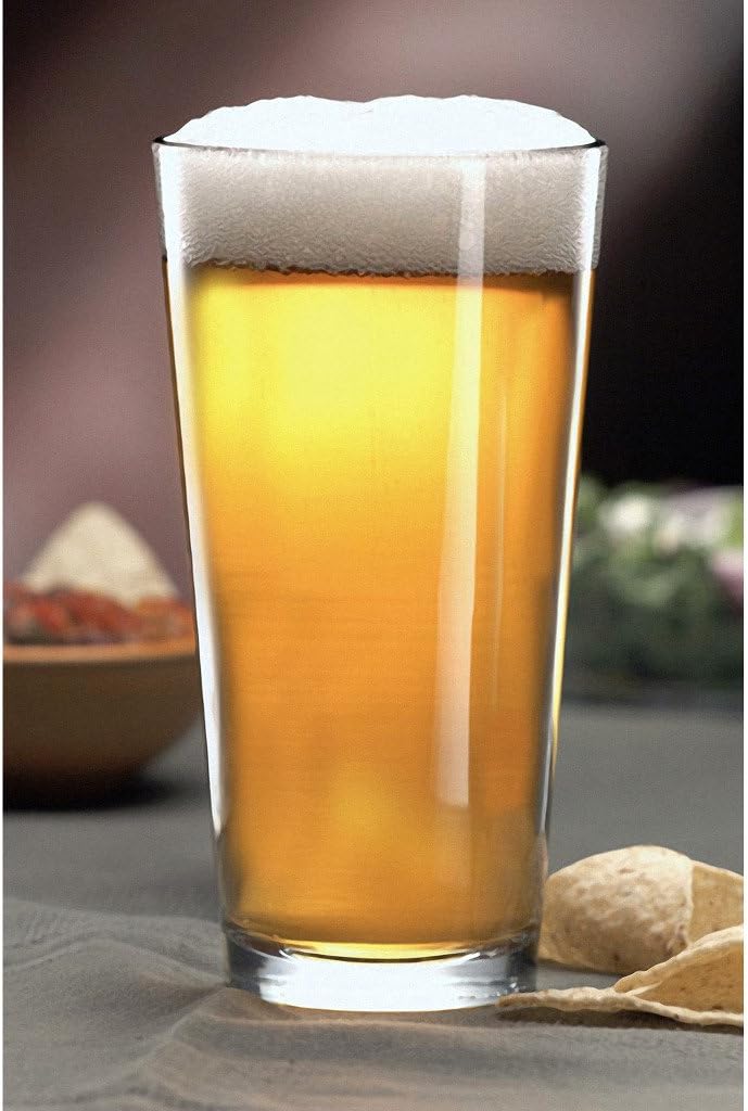 70% Off Discount Libbey Pint Glass with DuraTuff Rim (1639HT), 16oz - Set of 12