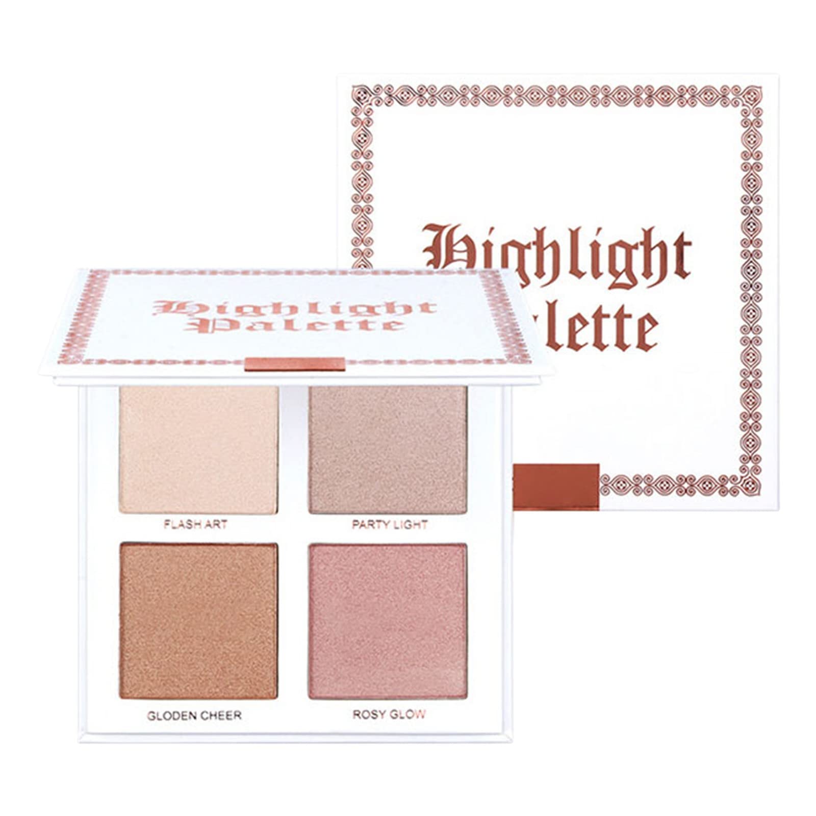 Buy 4 Color Highlighter Brightening Lasting Makeup Blushes Highlighter