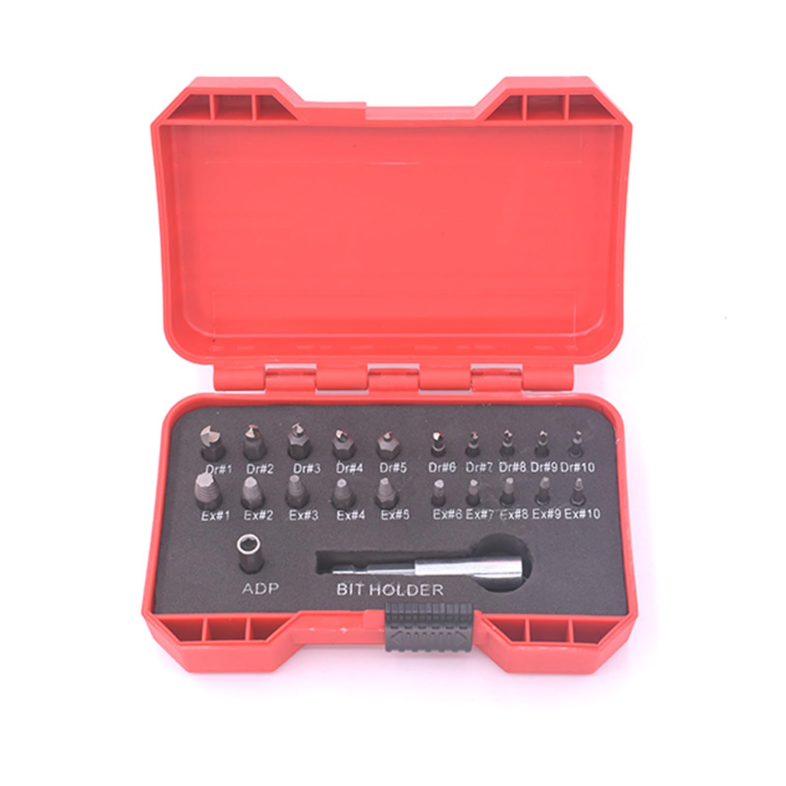 Kit di estrattori per Viti in Acciaio rapido da 22 Pezzi per l'estrazione di Viti danneggiate e per la Riparazione Domestica di Viti.