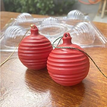 3D Striped Ornament Three Part Chocolate Mold