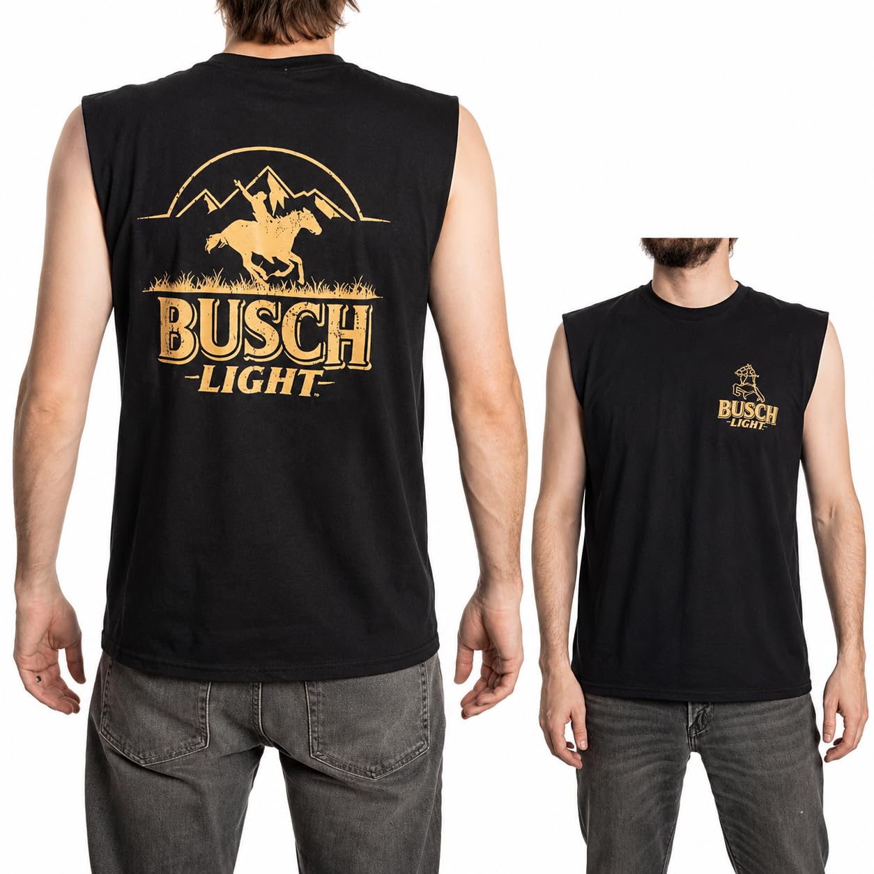 Camiseta sin mangas Busch Light ideal para barbacoas y días de verano 8