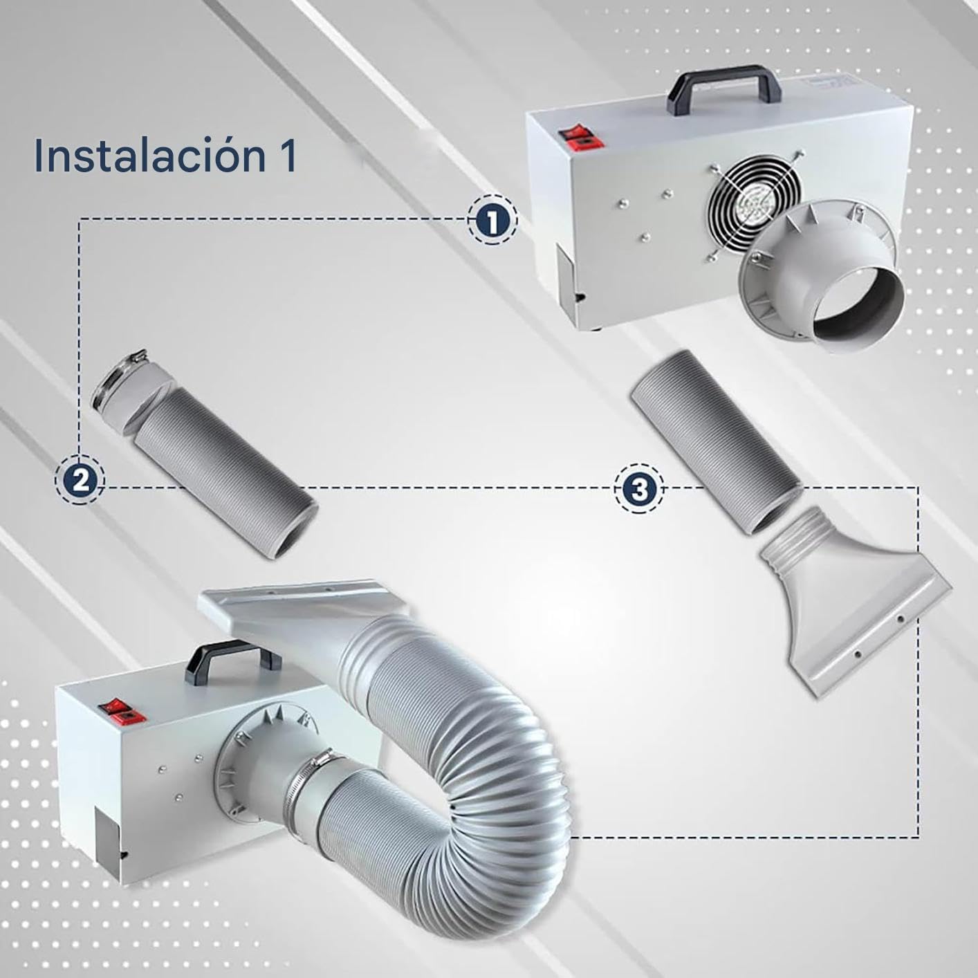 Kit de Ventana para Aire Acondicionado Portátil | Kit de Escape para Unidad de AC Portátil - Adaptador de Repuesto Extensión Ventilación para Habitación Dormitorio Sala