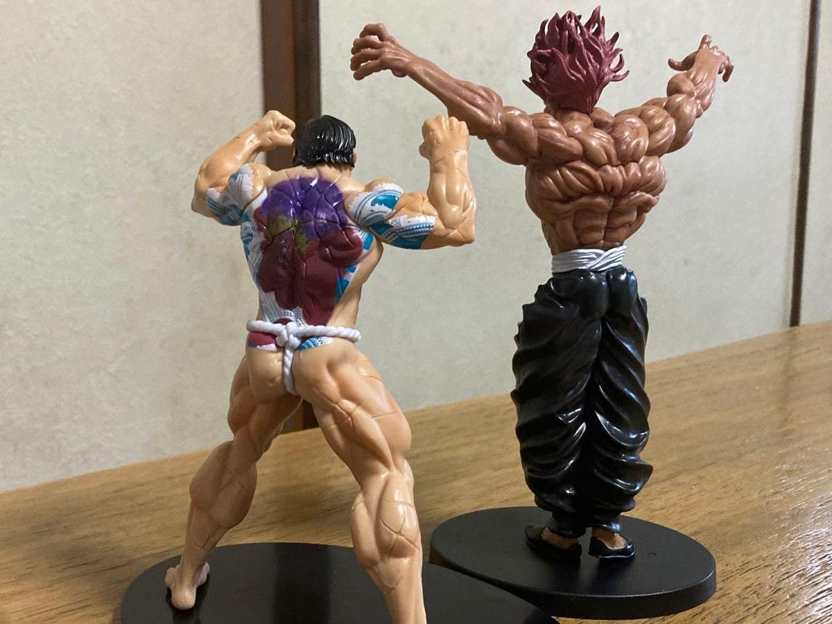 Amazon.co.jp: 刃牙 フィギュア 範馬勇次郎&花山薫 2体セット 海外製 