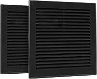 Vista 28 de Cubierta cuadrada de ventilación de aire de 4 x 4 pulgadas (tamaño exterior) - Deflector de ventilación de plástico blanco - Malla de pantalla