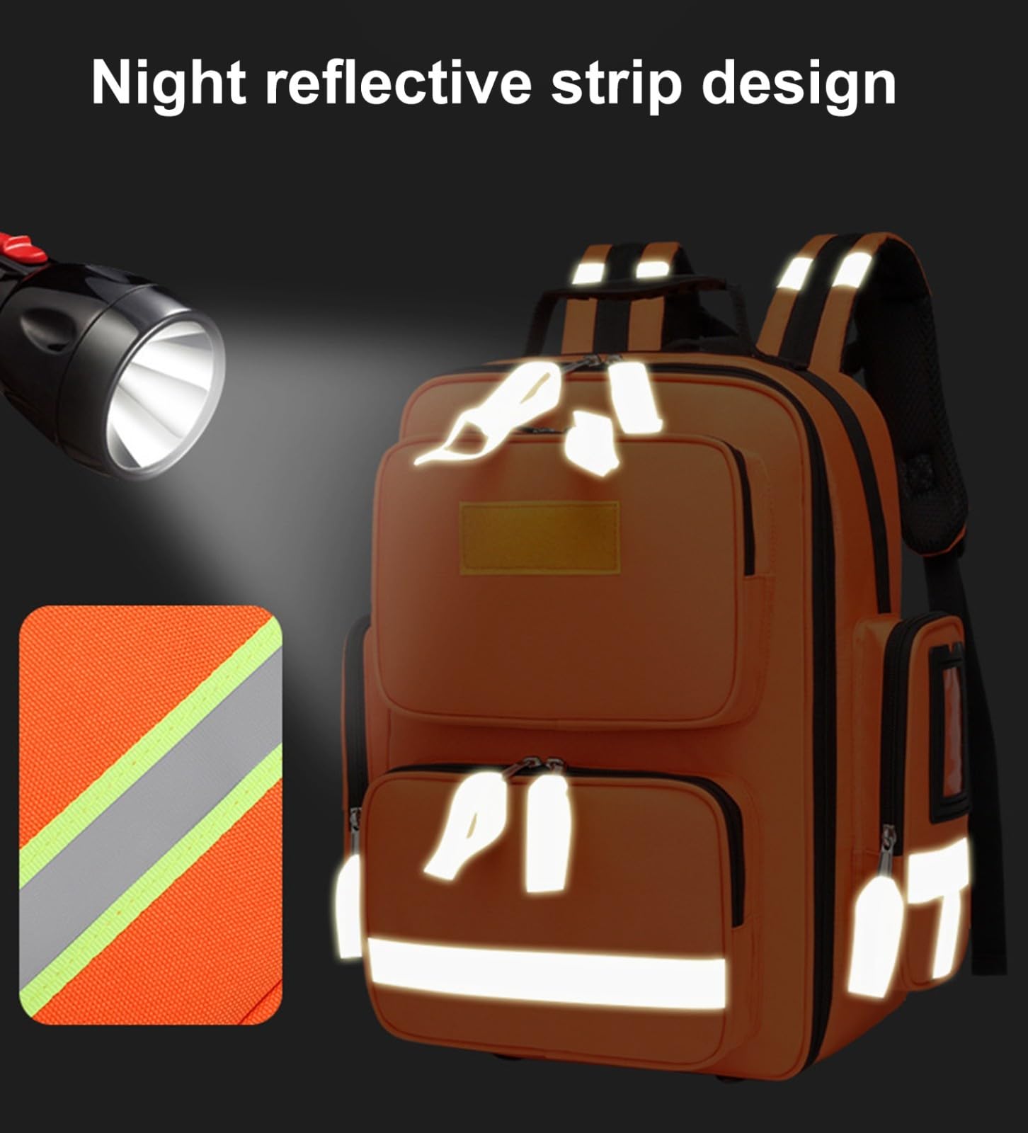 REHOOF Bolsa De Primeros Auxilios para Emergencias EMS,Botiquín De Primeros Auxilios para Exterior,Mochila Médica Bolsa Primeros Auxilios Bolsa Táctica Compacta Botiquín para Camping,Excursiones C