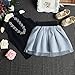 2017 Summer Kids Baby Girls Sleeveless Blouse T-Shirt +Stripe Short Skirt Set Children Skirt (6 Years, Z-Black)