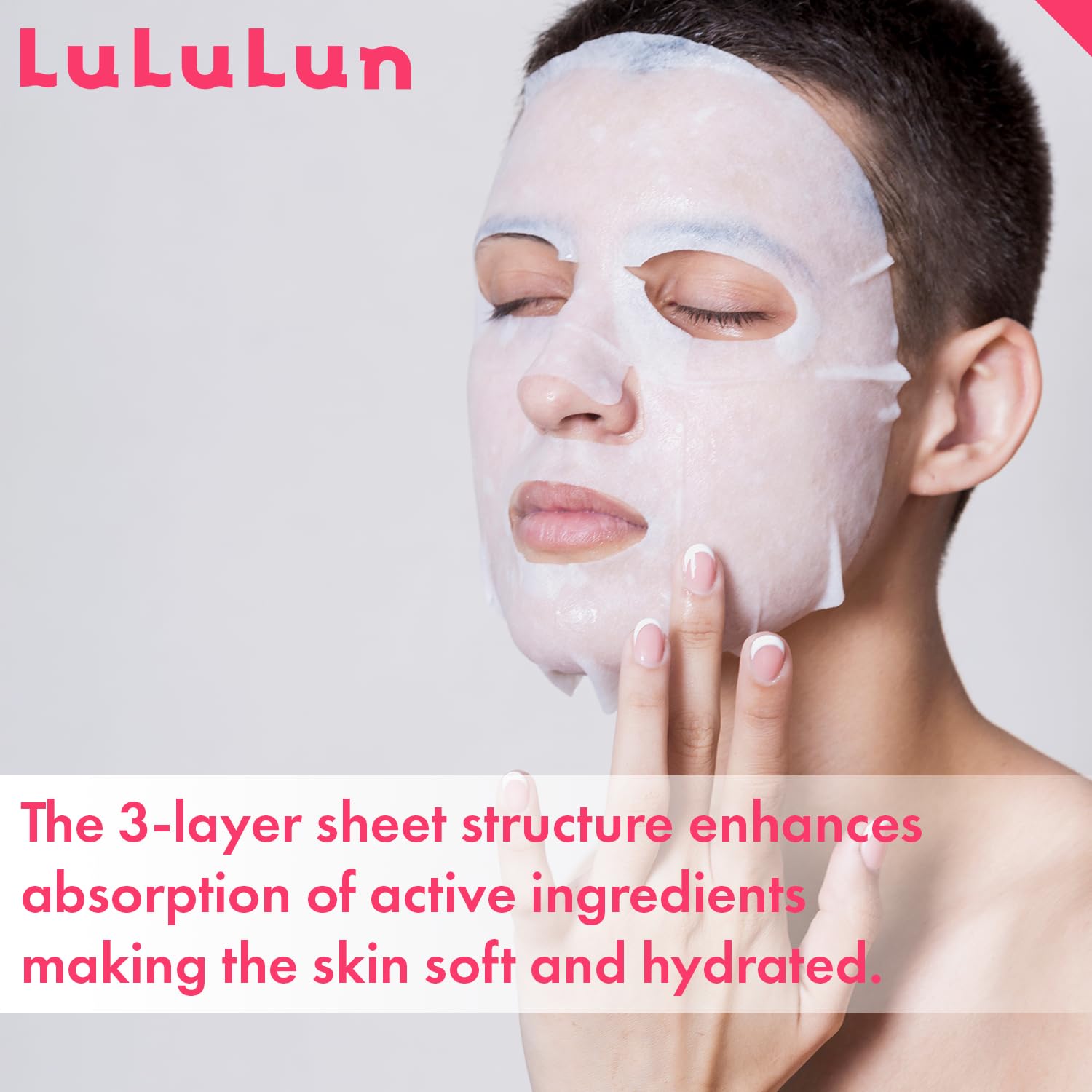 Lululun 32EA Anti Aging Face Mask for Women, Daily Face Masks Skincare & Moisturizing FACE MASK with Rice Extract& Honey, Collagen Face Mask Sheet & Facial Mask & Sheet Mask from Japan PRECIOUS MOIST - Image 4