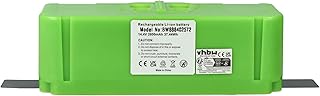 vhbw Batería Compatible con iRobot Roomba 681, 685, 677, 691, 690, 680, 696, 695 Robot Limpieza Verde (2600 mAh, 14,4 V, Li-Ion)
