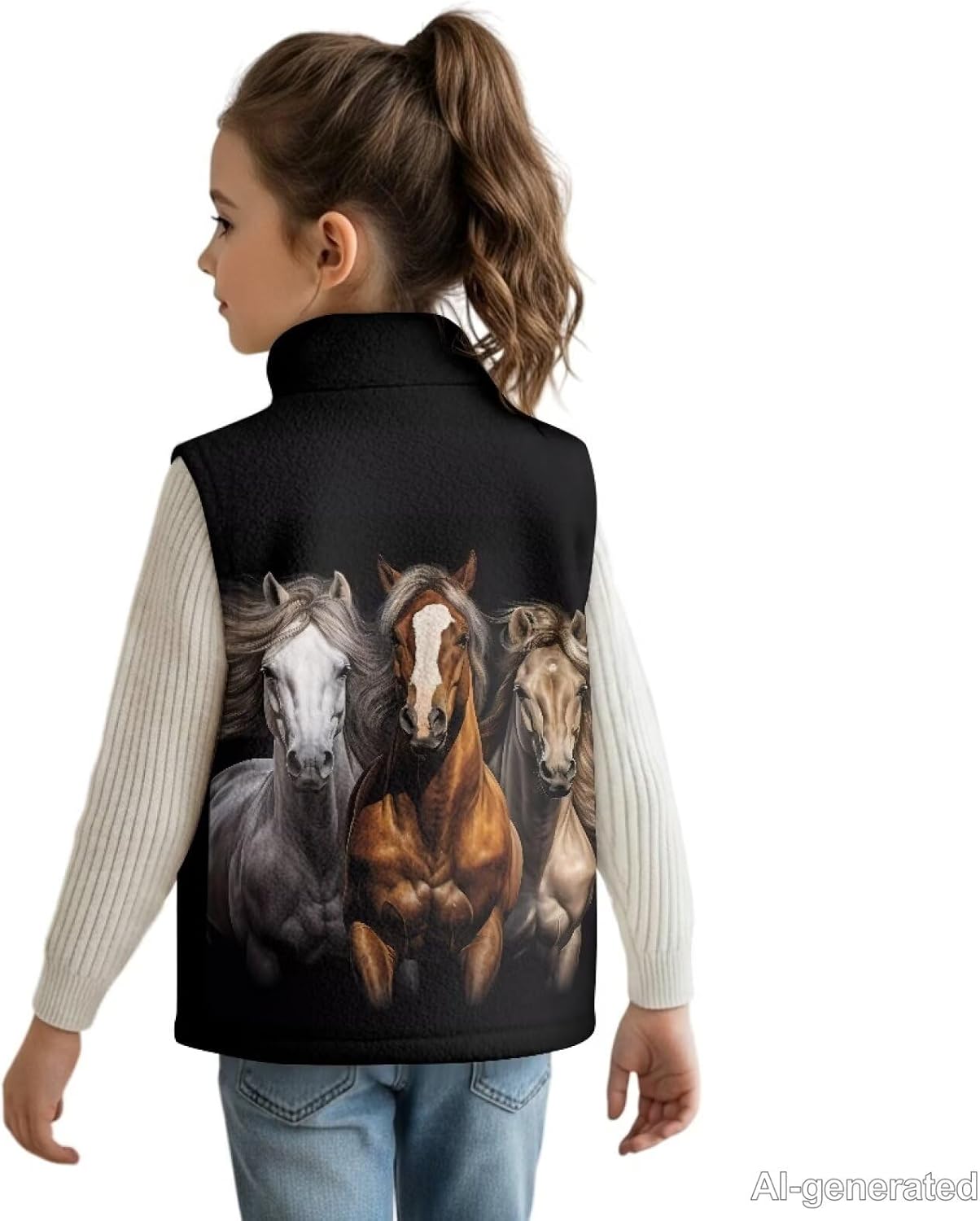 DISNIMO Kids Fleece Vest Zip Up Sleeveless Jacket Boys Girls, Stand Collar