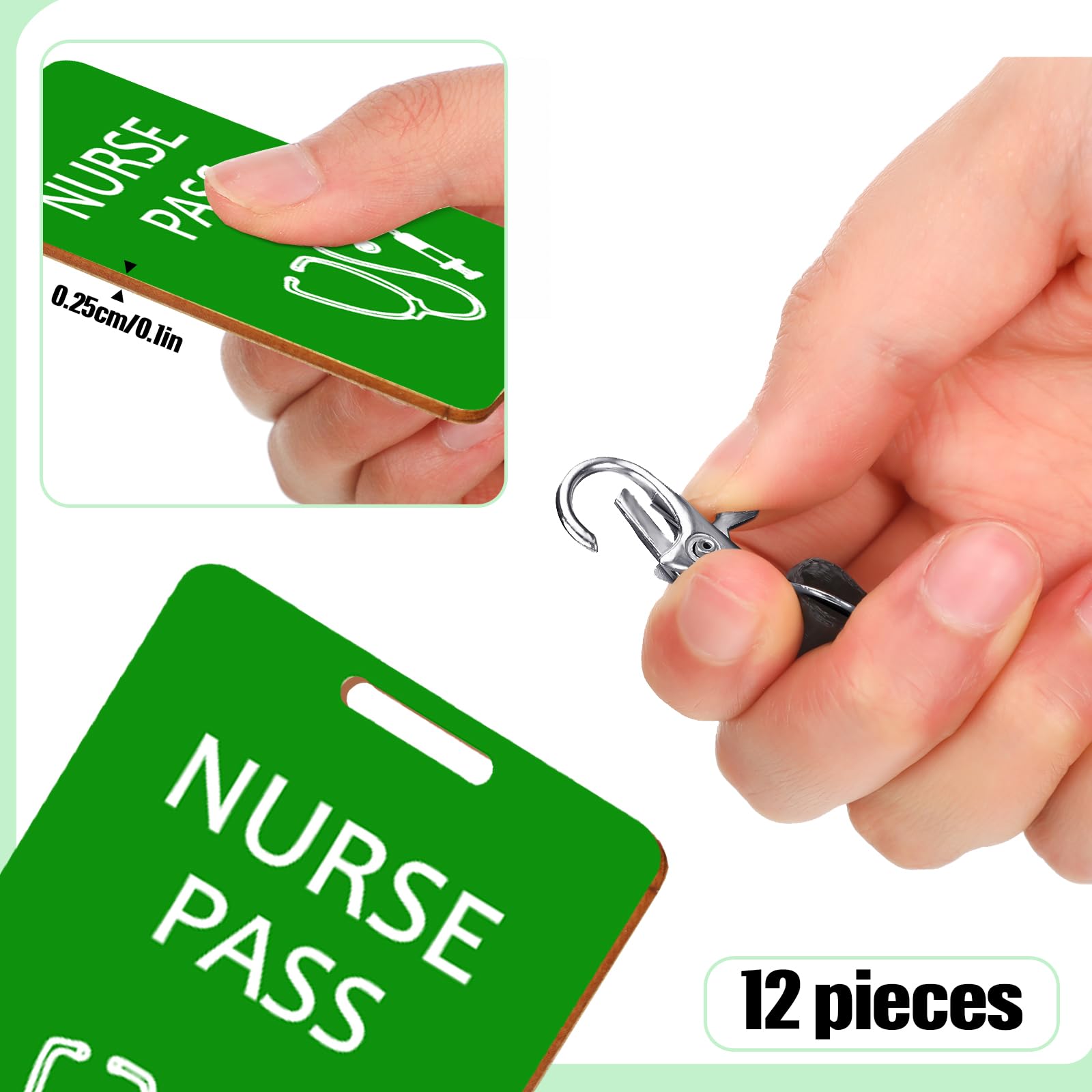 Snapklik.com : Sabary 6 Sets Hall Pass Lanyards And School Passes Set ...