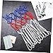 OHPHCALL Basketball Nets Kit 2 Basketball Nets Professional Nylon Hoop Indoor/Outdoor Durable