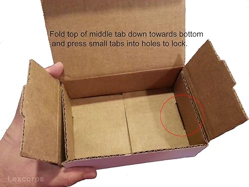 Miniatura 6 de Paquete de 50 cajas de envío M1044 de cartón corrugado blanco de 10 x 4 x 4