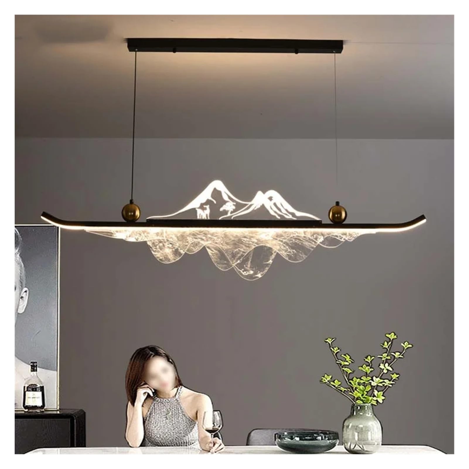 Luksusowy kryształowy żyrandol LED - lampa sufitowa do salonu, sypialni, jadalni | Nowoczesna lampa wisząca w stylu retro (120, trójkolorowy)