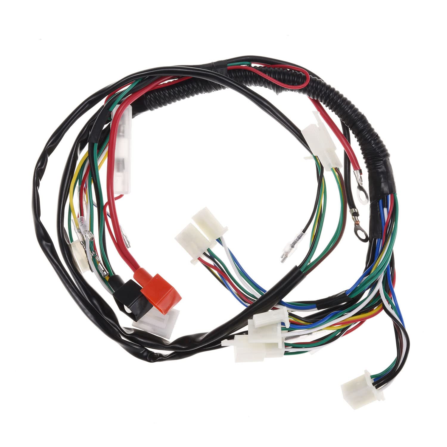Impianto elettrico completo Bobina statore Cablaggio CDI Cablaggio candela Quad Set cablaggio, ATV QUAD 50/70/90/110CC Quad Bike Buggy Go Kart