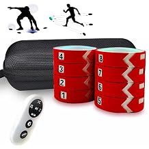 Reaction Training Light Pod, Agile Fitness Light, 4 Modes and 4 Light Colors with Remote Control, Hand-Eye Coordination Training, Reaction-Enhancing Speed and Agility