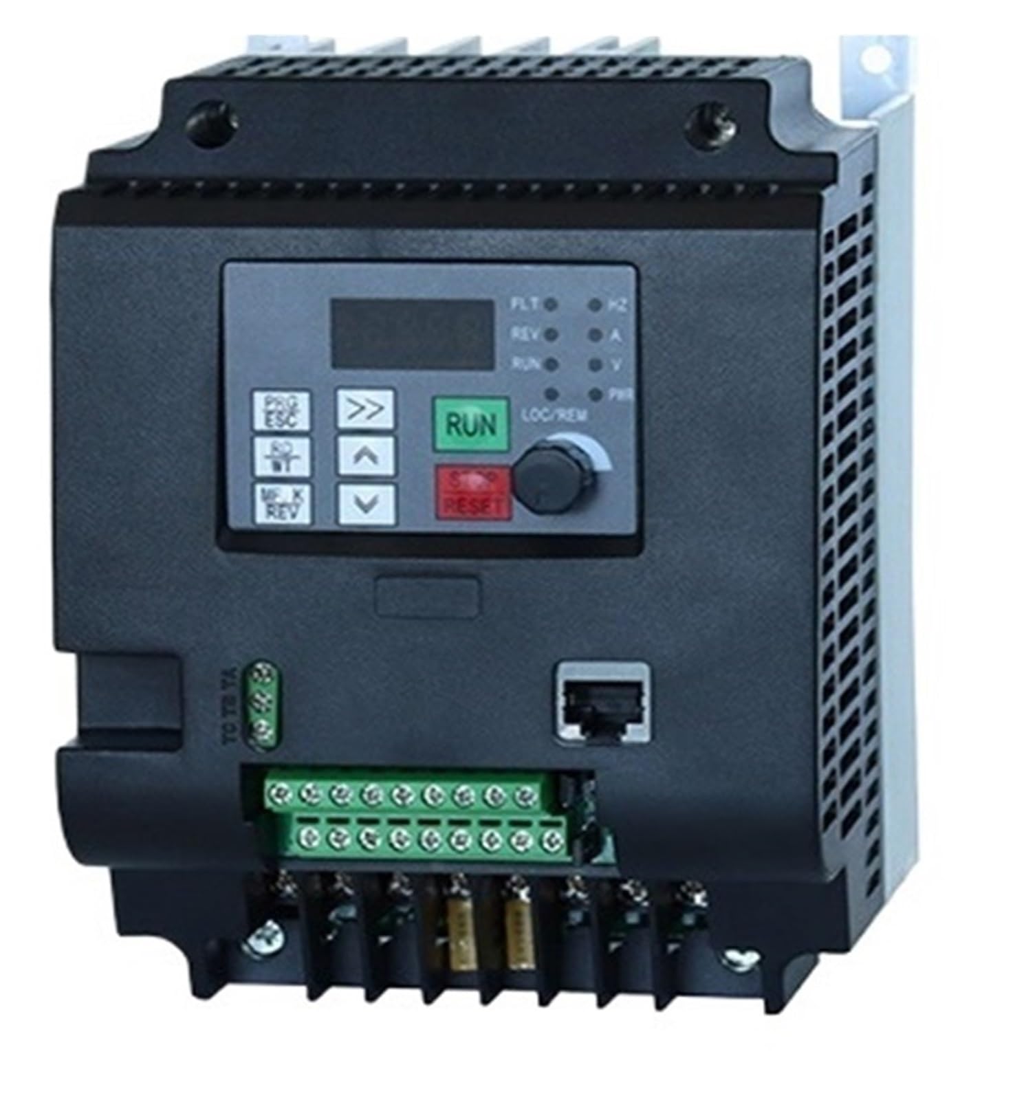Eingangsspannung DC200-400V AC220V Ausgangsspannung 3-phasig 220V 220V 0,75/1,5/2,2/4/5,5/7,5KW Frequenzumrichter 3P-Ausgang Motordrehzahlregelung Frequenzumrichter(7.5KW DC200V-400V)