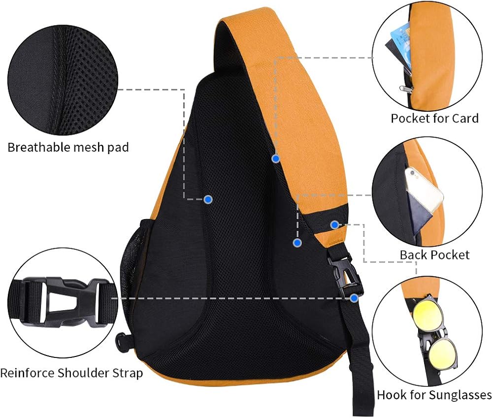 Miniatura 3 de WATERFLY - Mochila casual tipo bandolera, para llevar en el pecho