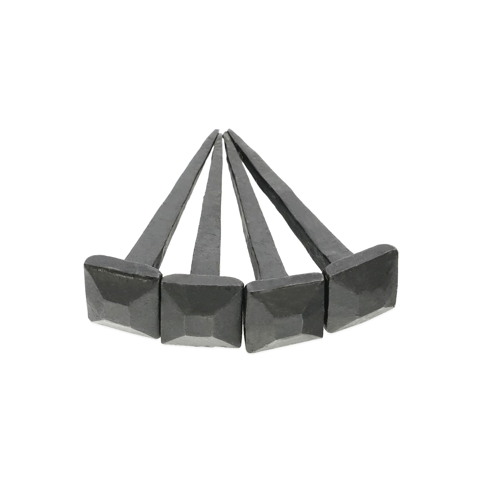 Infinity Decor Traditional Hand Forged 4 Square Head Iron Nails 3" Beeswax