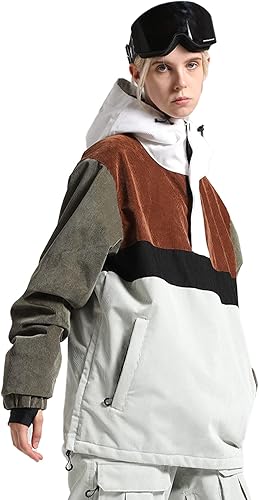 BSASB Chaquetas de esquí para hombre y mujer abrigos de invierno cálidos impermeables resistentes al viento para mujer esquí snowboard deportes