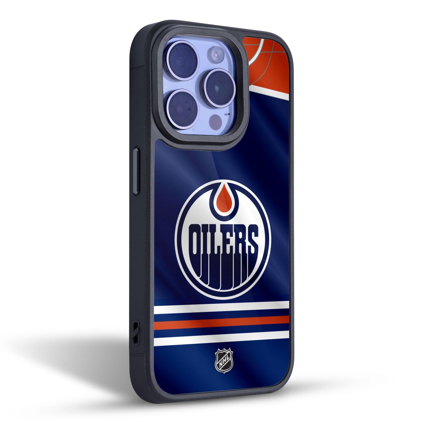 Head Case Designs Offizielle NHL Jersey Edmonton Oilers Gel Armour Hülle [Militärischer Schutzgrad] kompatibel mit Samsung Galaxy A55 5G