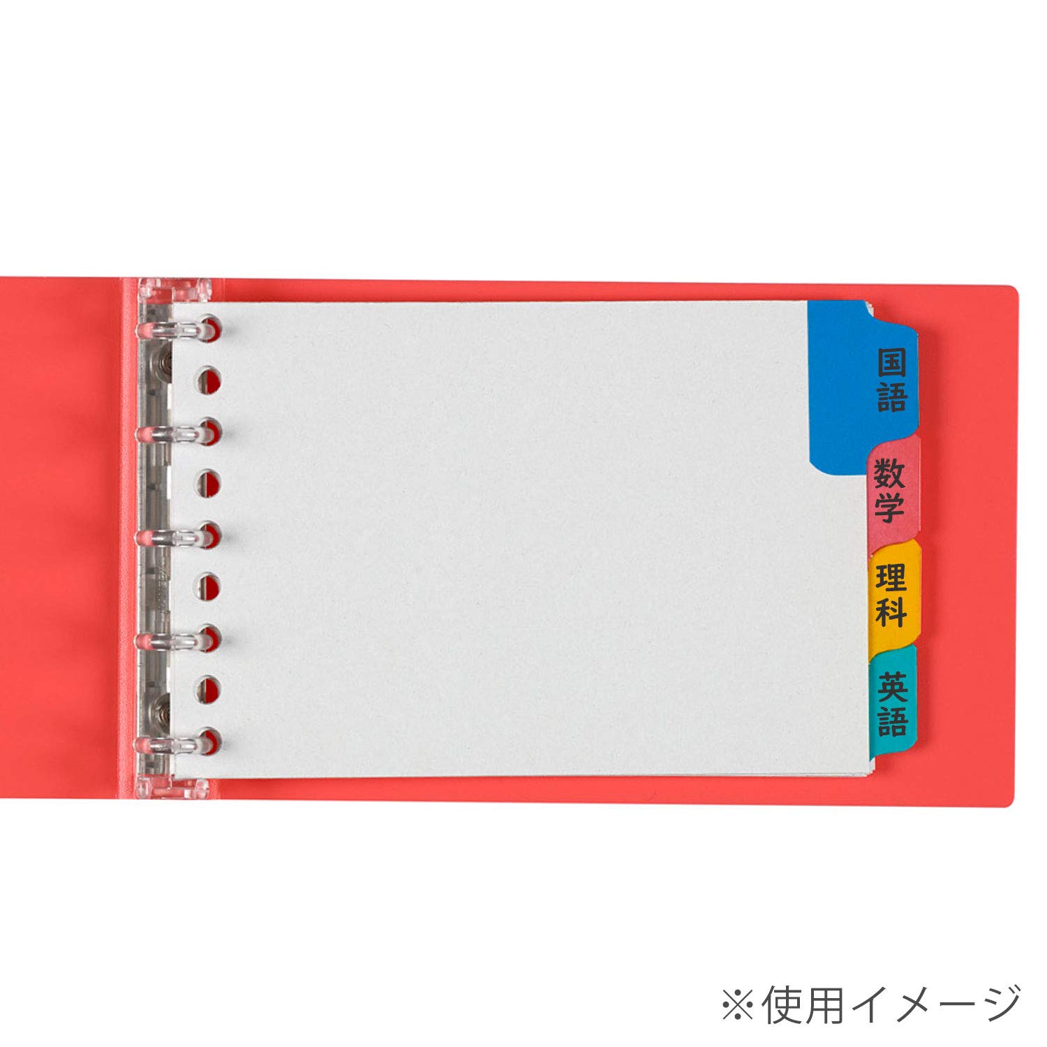 Amazon.co.jp: マルマン インデックス ミニ 9穴 インデックスシート 4