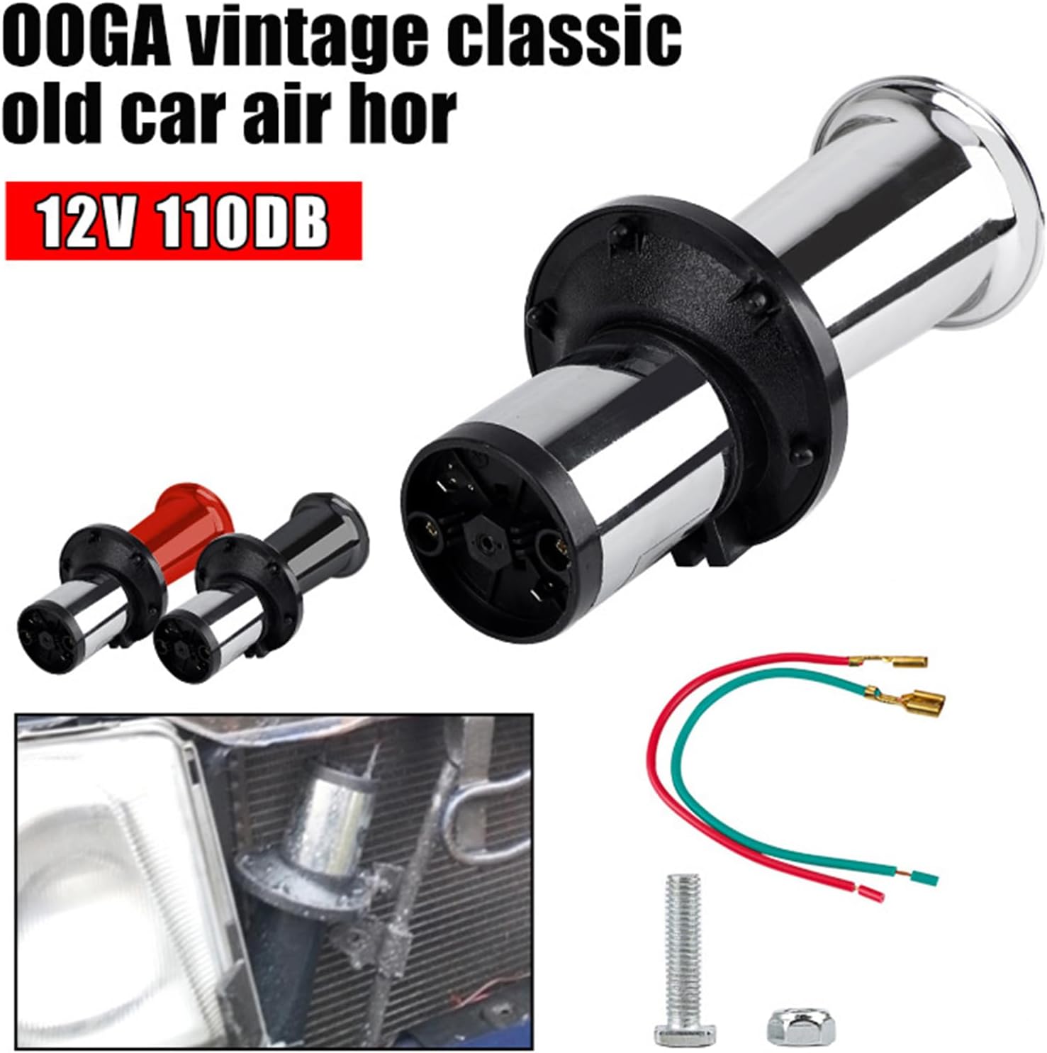 12V Super Loud Train Horn 110DB Automobile Loudspeaker Car Motorcycle Truck Sound