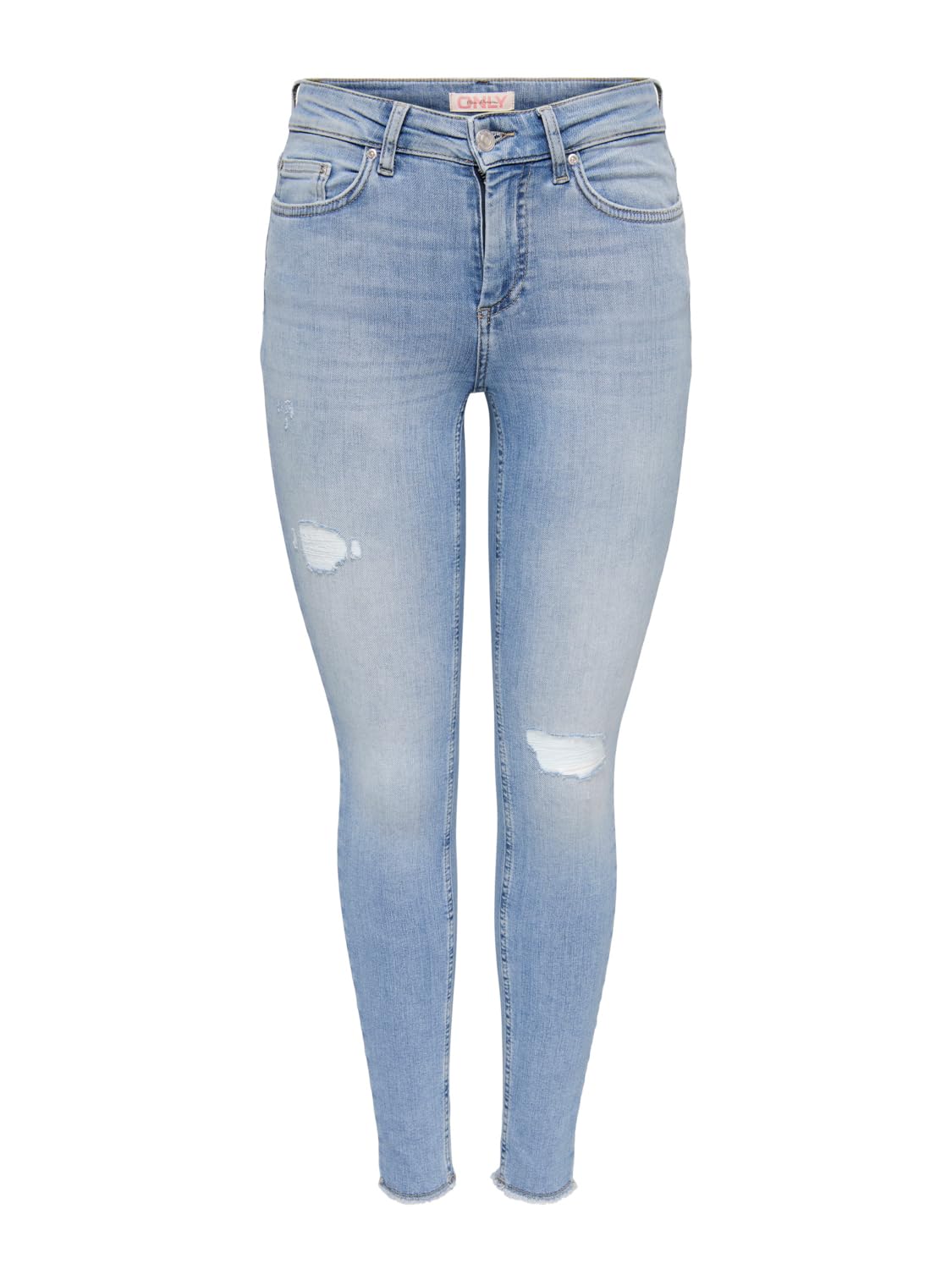 ONLY Women's ONLBLUSH MID SK AK RW DS DNM REA685 NOOS Jeans, Light Medium Blue Denim,