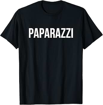 Amazon.com: Paparazzi T-Shirt : Clothing, Shoes & Jewelry