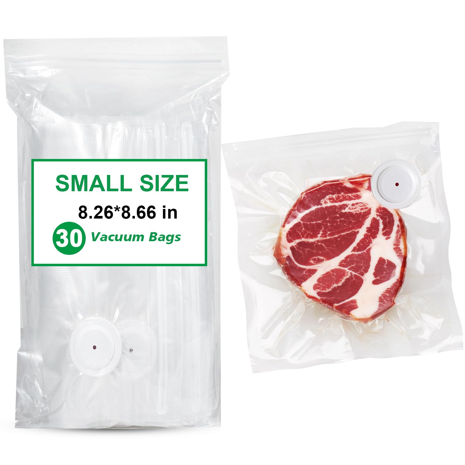 Lot de 30 sacs d'emballage sous vide de petite taille (21 x 22 cm)