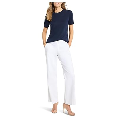 NIC+ZOE Easy Scoop Neck Pure Cotton Sweater T Shirts Women