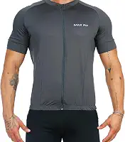 Camisa Ciclismo Masculino Manga Curta Zíper Proteção UV Slim com Bolsos Bike Bicicleta CLICK MAGAZINE