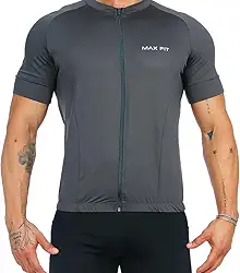 Camisa Ciclismo Masculino Manga Curta Zíper Proteção UV Slim com Bolsos Bike Bicicleta CLICK MAGAZINE