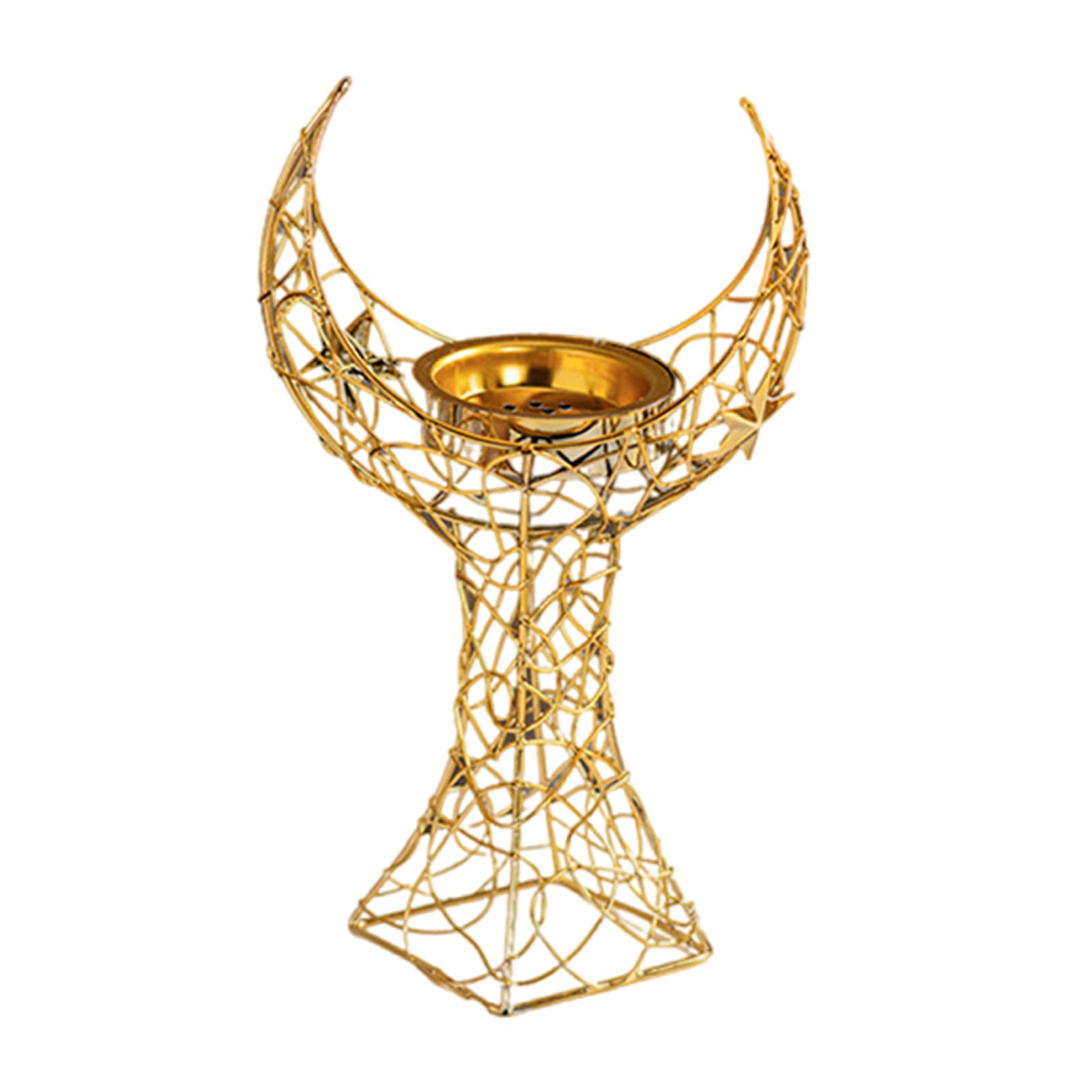 Tsophreniq Tower Metal Incenses Burners for Muslims Party and Eid Handheld Aromatherapies Stove Middle Eastern Home Decors Tower Incenses Holder