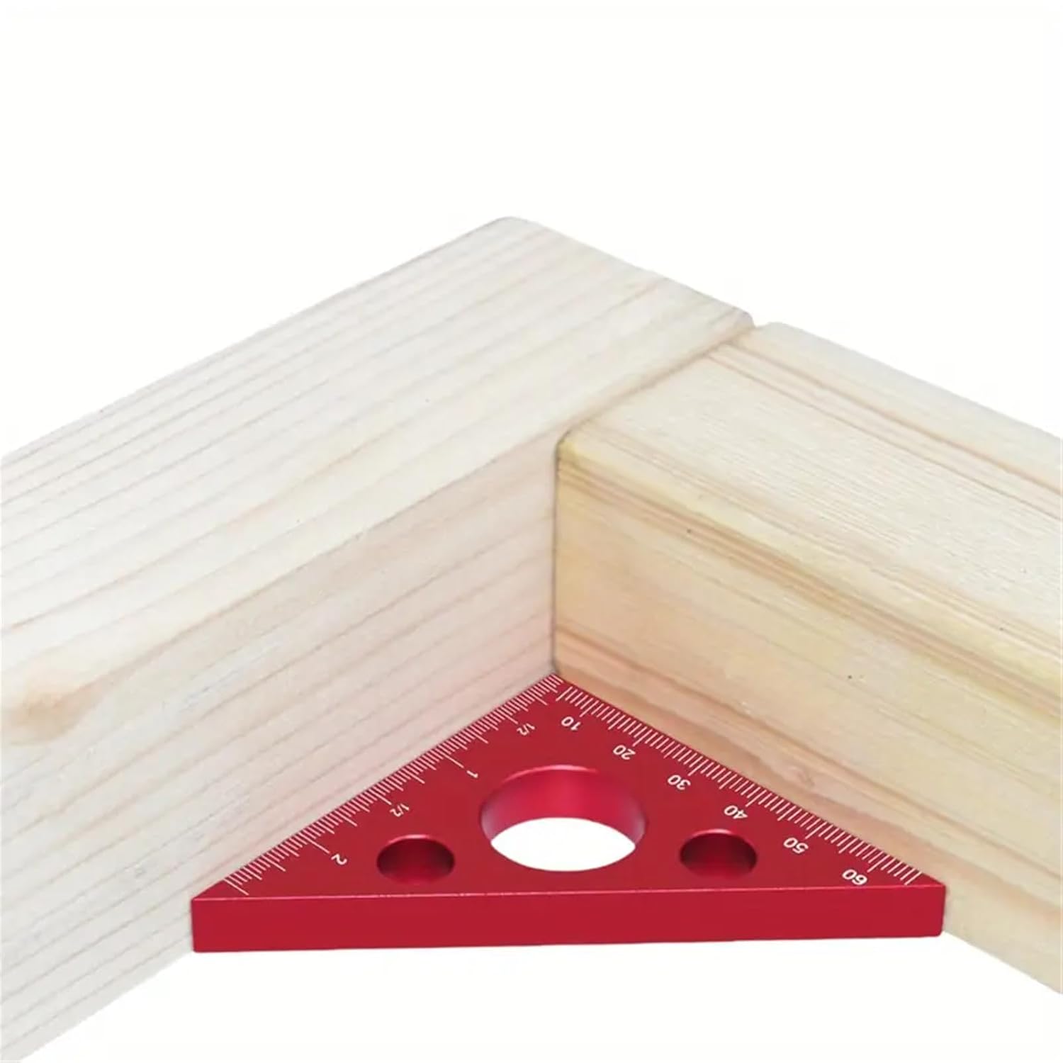 1 régua Esquadro de liga de alumínio anodizado, calibre de ângulo reto fosco de 45/90 graus para marcenaria, ferramenta de medição durável e de precisão (68 mm x 94 mm) 1 régua Esquadro de liga de alumínio anodizado, calibre de ângulo reto fosco de 45/90 graus para marcenaria, ferramenta de medição durável e de precisão (68 mm x 94 mm)
