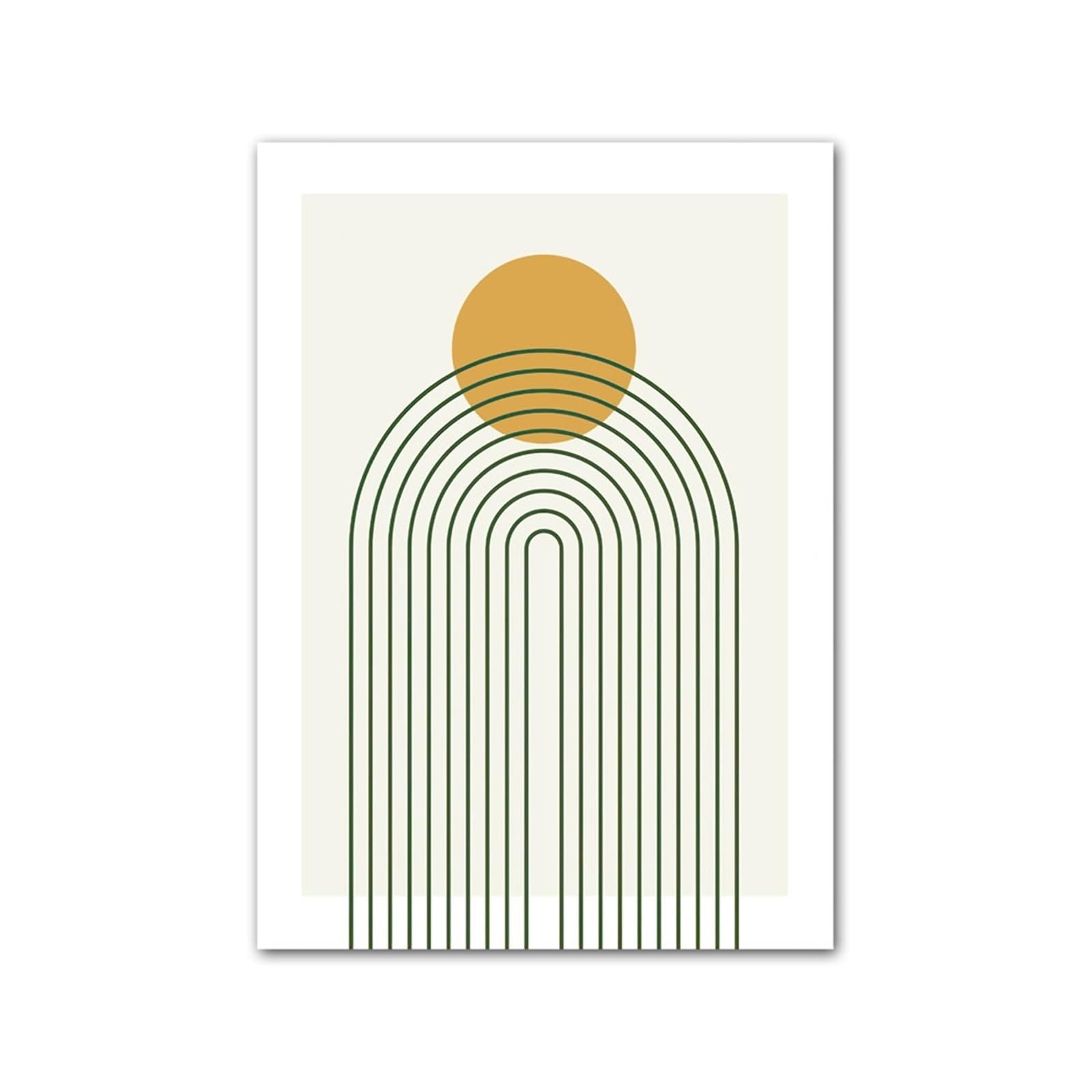 Affiches et imprimés géométrie soleil pour mur salon 40x50