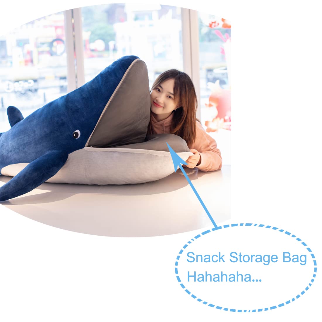 Amazon.co.jp: ELAINREN ビッグマウス サメ ぬいぐるみ クジラ人形