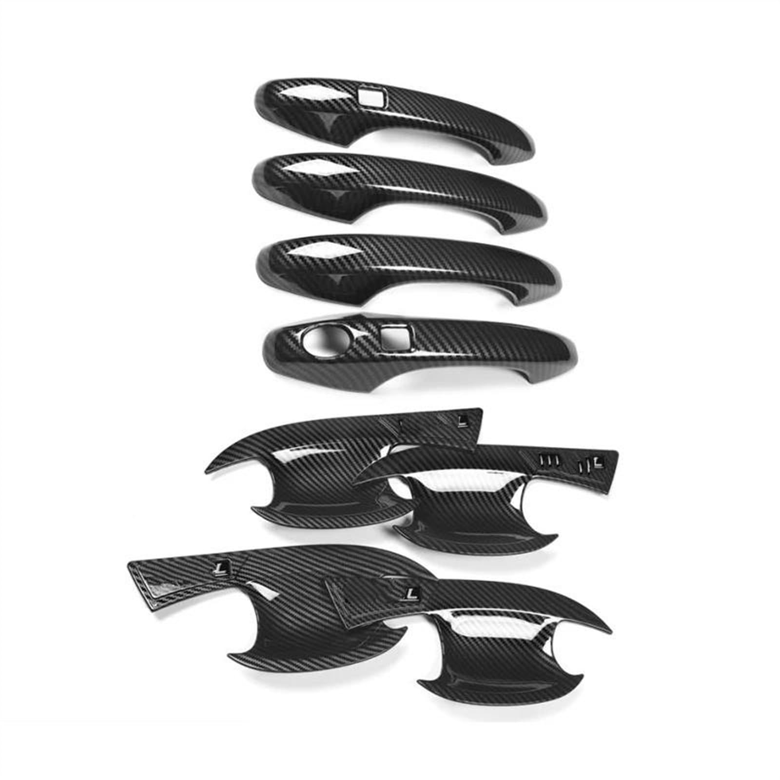 Noheeu Carbon A Car Styling Outer Door Bowl Handle Stickers Protection Covers Trim For Haval H6 3Rd Gen 2021-2023 Gt Dht-Phev(Carbon A)