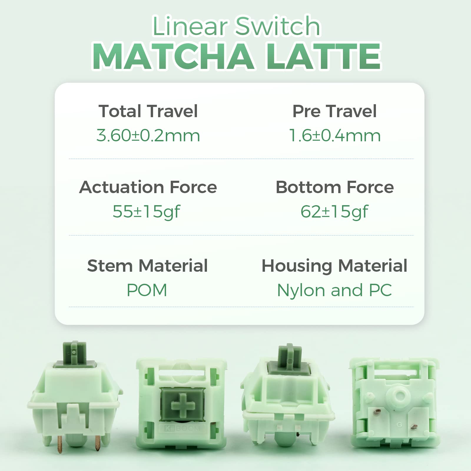 KTT Matcha 抹茶 タクタイルキーボードスイッチ 80個（75個未使用）